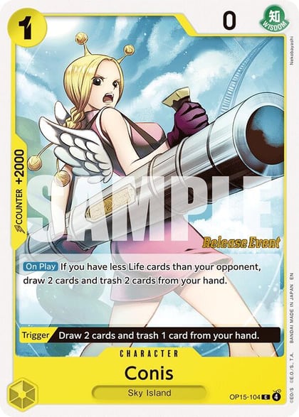 Conis, Adventure on Kami's Island Release Event Cards OP15-104