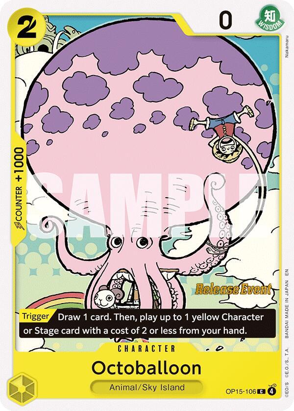 Octoballoon, Adventure on Kami's Island Release Event Cards OP15-106