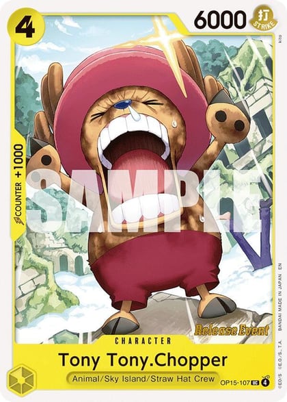 Tony Tony.Chopper (OP15-107), Adventure on Kami's Island Release Event Cards OP15-107
