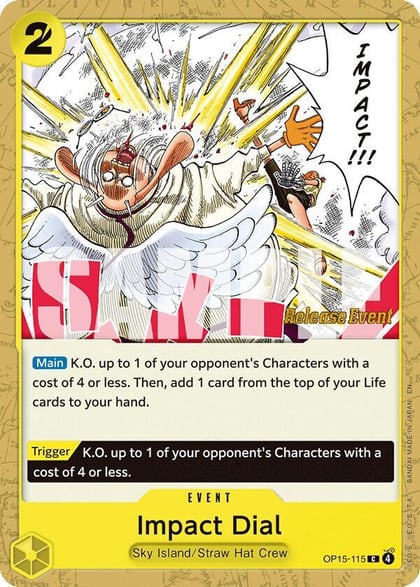 Impact Dial, Adventure on Kami's Island Release Event Cards OP15-115