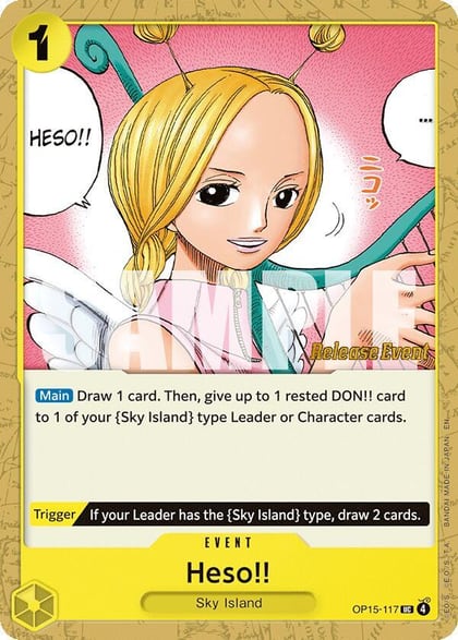 Heso!!, Adventure on Kami's Island Release Event Cards OP15-117