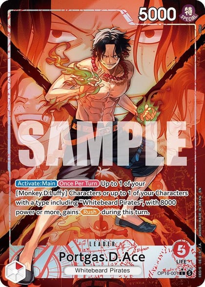 Portgas.D.Ace (001) (Alternate Art), The Time of Battle OP16-001