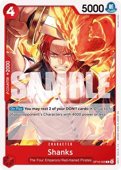 Shanks, The Time of Battle OP16-006