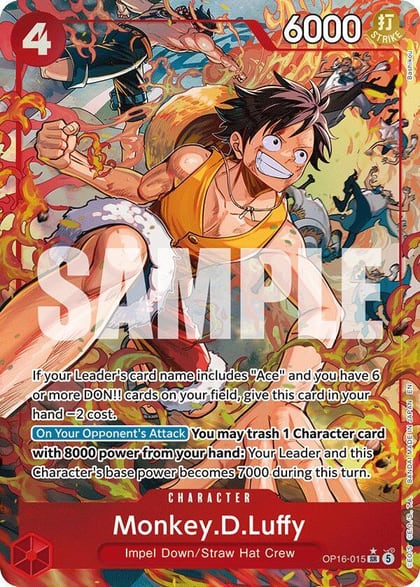 Monkey.D.Luffy (Alternate Art), The Time of Battle OP16-015