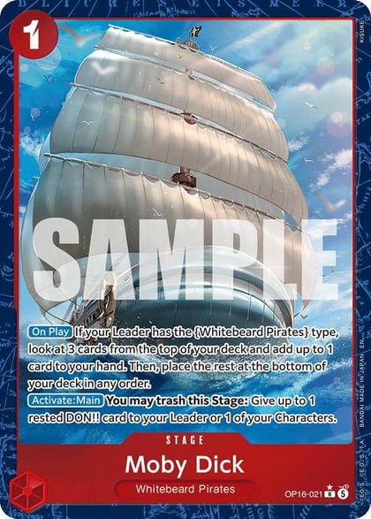 Moby Dick (Alternate Art), The Time of Battle OP16-021