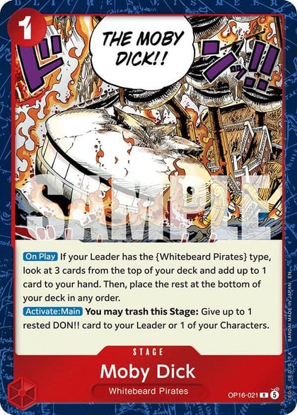 Moby Dick, The Time of Battle OP16-021