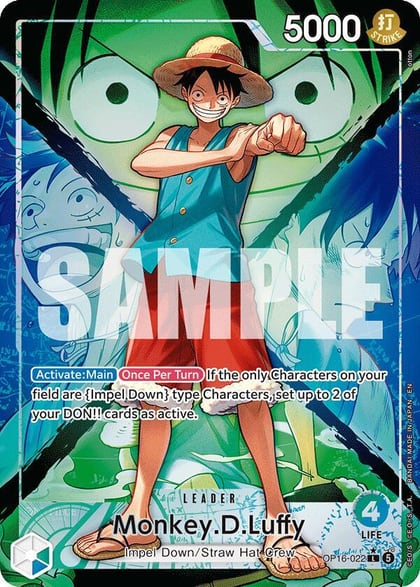 Monkey.D.Luffy (022) (Alternate Art), The Time of Battle OP16-022