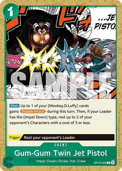 Gum-Gum Twin Jet Pistol, The Time of Battle OP16-039