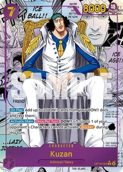 Kuzan (Manga), The Time of Battle OP16-063
