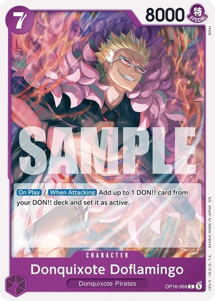 Donquixote Doflamingo (069), The Time of Battle OP16-069