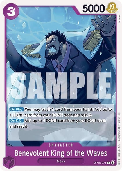 Benevolent King of the Waves, The Time of Battle OP16-071