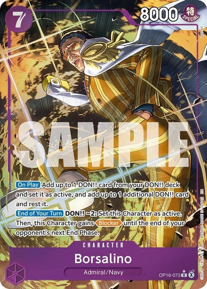 Borsalino (Alternate Art), The Time of Battle OP16-073