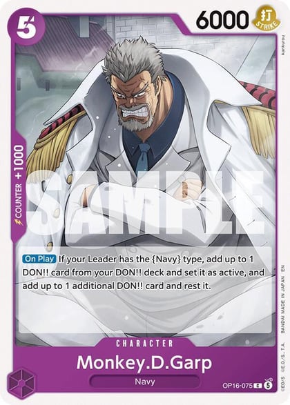 Monkey.D.Garp, The Time of Battle OP16-075