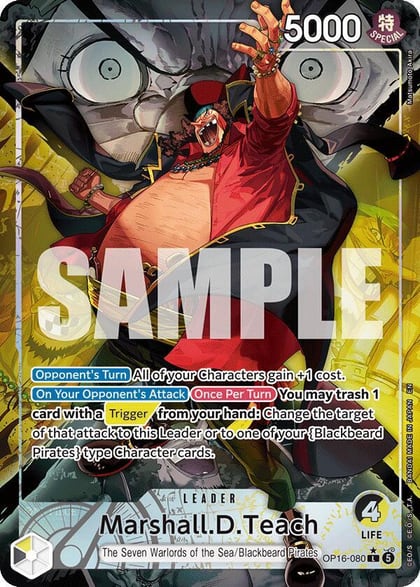 Marshall.D.Teach (080) (Alternate Art), The Time of Battle OP16-080