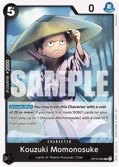 Kouzuki Momonosuke (084), The Time of Battle OP16-084