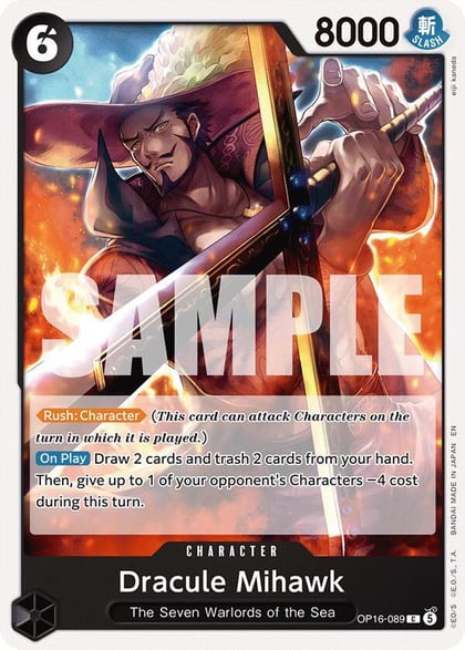 Dracule Mihawk, The Time of Battle OP16-089