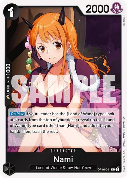 Nami, The Time of Battle OP16-091