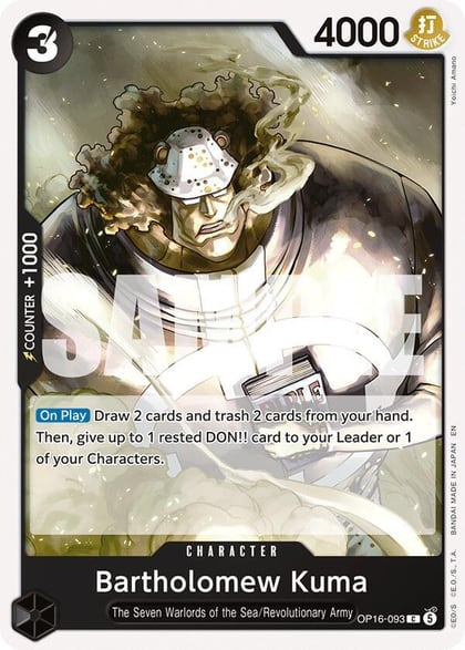 Bartholomew Kuma (093), The Time of Battle OP16-093