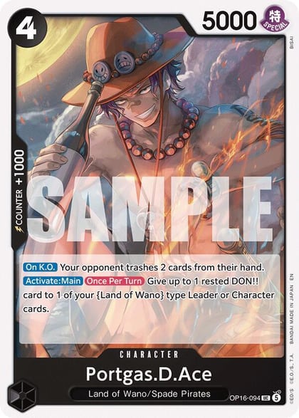Portgas.D.Ace (094), The Time of Battle OP16-094