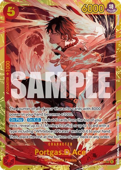 Portgas.D.Ace (118), The Time of Battle OP16-118