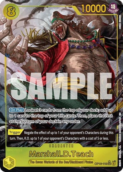 Marshall.D.Teach (119) (Alternate Art), The Time of Battle OP16-119