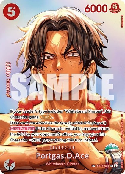 Portgas.D.Ace (SP), The Time of Battle ST15-005