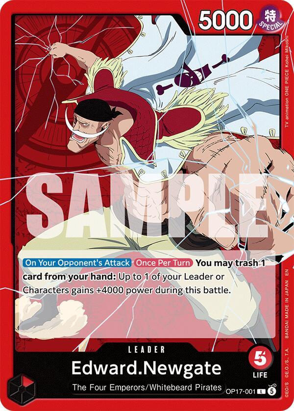 Edward.Newgate (001), The World's Strongest Warriors OP17-001