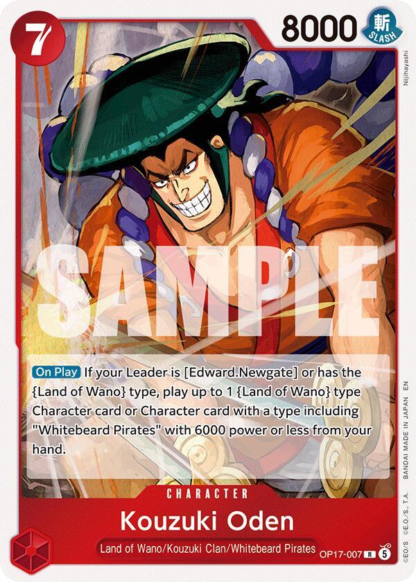 Kouzuki Oden, The World's Strongest Warriors OP17-007