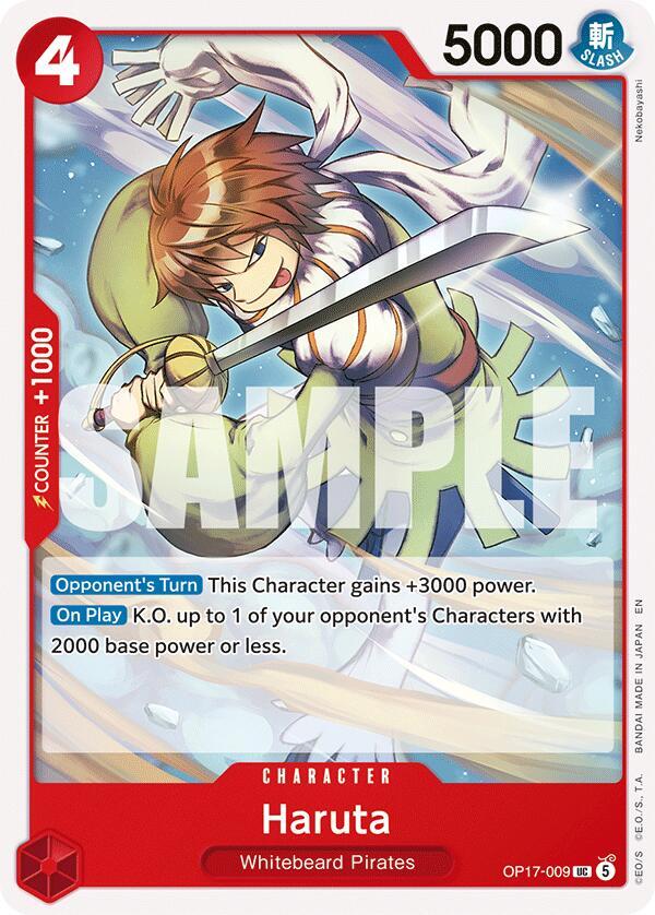 Haruta, The World's Strongest Warriors OP17-009