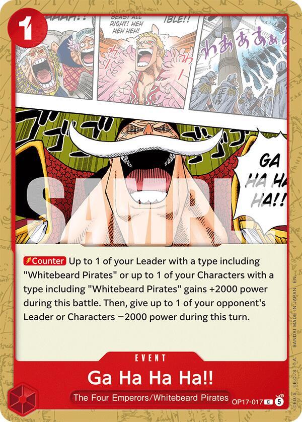 Ga Ha Ha Ha!!, The World's Strongest Warriors OP17-017