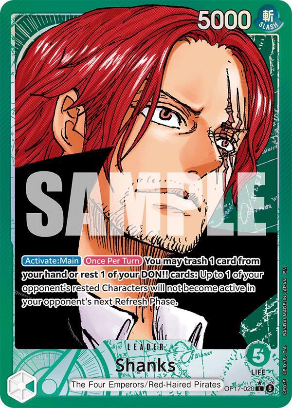 Shanks (020) (Alternate Art), The World's Strongest Warriors OP17-020