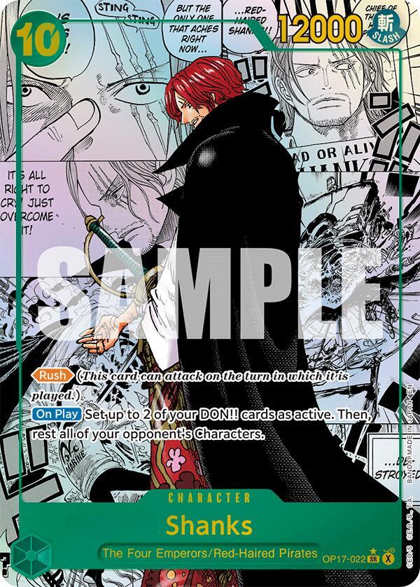 Shanks (022) (Manga), The World's Strongest Warriors OP17-022