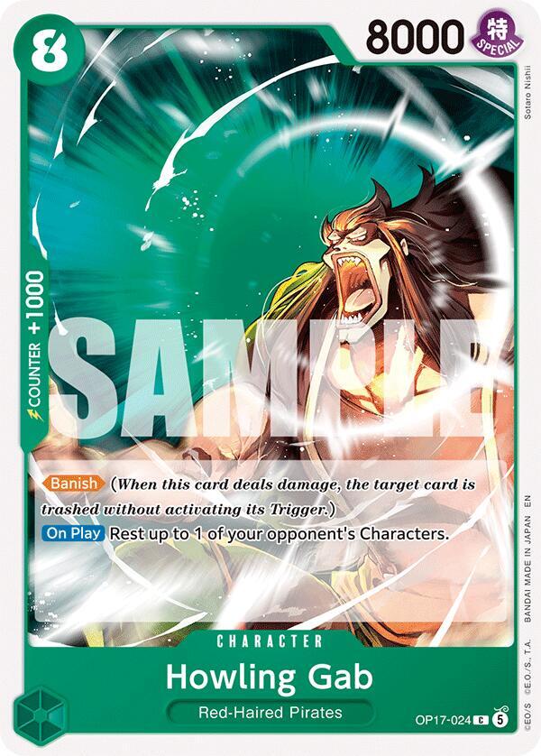 Howling Gab, The World's Strongest Warriors OP17-024