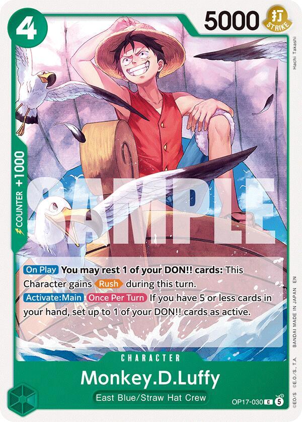 Monkey.D.Luffy (030), The World's Strongest Warriors OP17-030