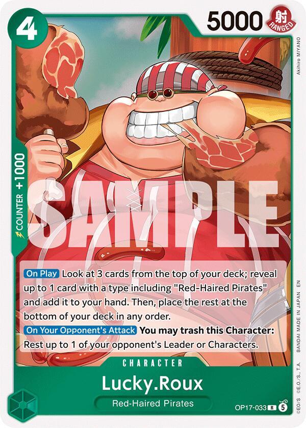 Lucky.Roux, The World's Strongest Warriors OP17-033
