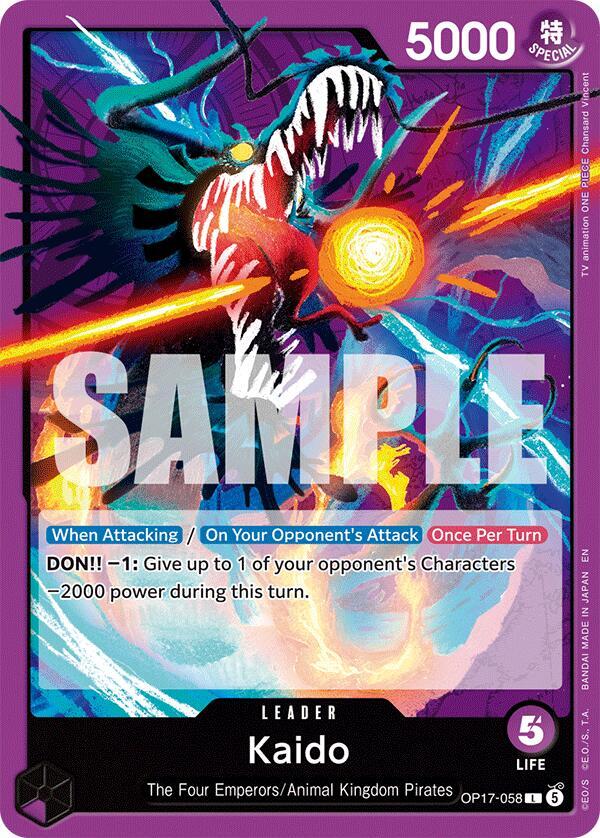 Kaido (058), The World's Strongest Warriors OP17-058