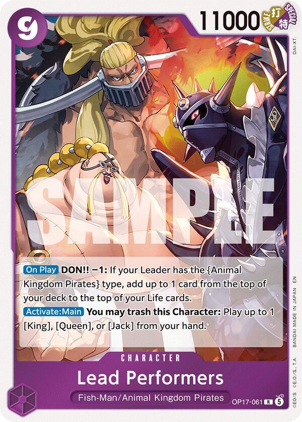 Lead Performers, The World's Strongest Warriors OP17-061