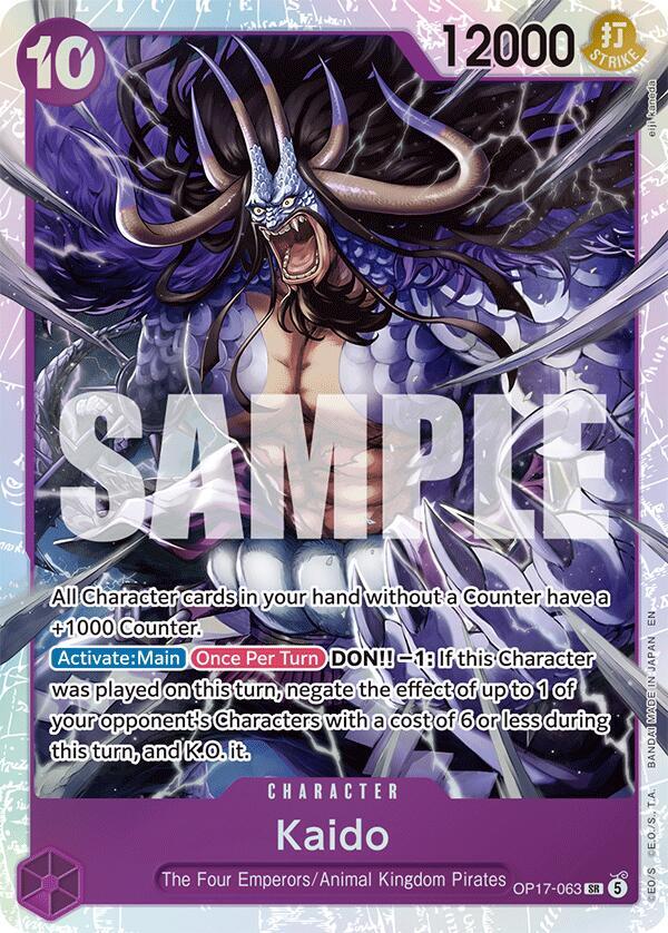Kaido (063), The World's Strongest Warriors OP17-063