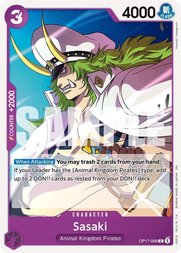 Sasaki, The World's Strongest Warriors OP17-068