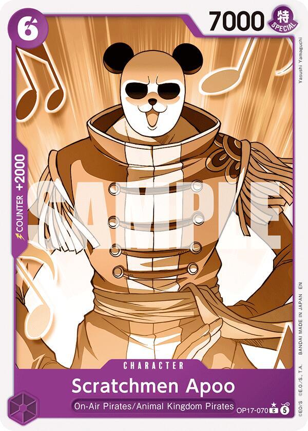 Scratchmen Apoo (Pandaman Art), The World's Strongest Warriors OP17-070