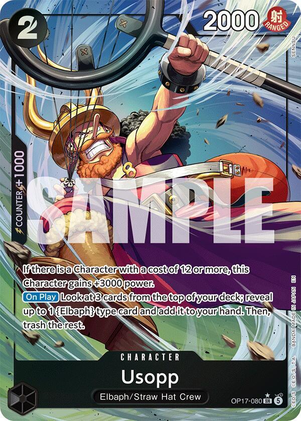 Usopp (Alternate Art), The World's Strongest Warriors OP17-080