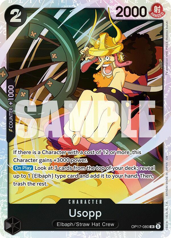 Usopp, The World's Strongest Warriors OP17-080