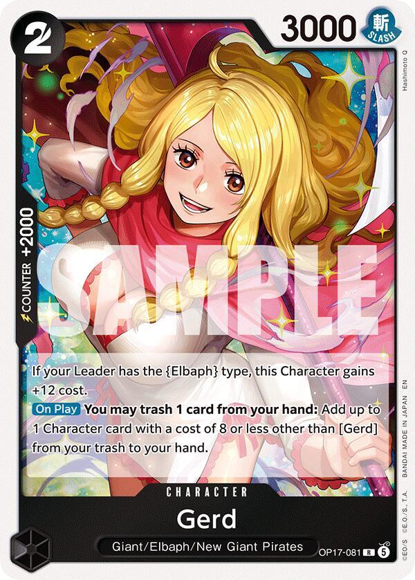Gerd, The World's Strongest Warriors OP17-081