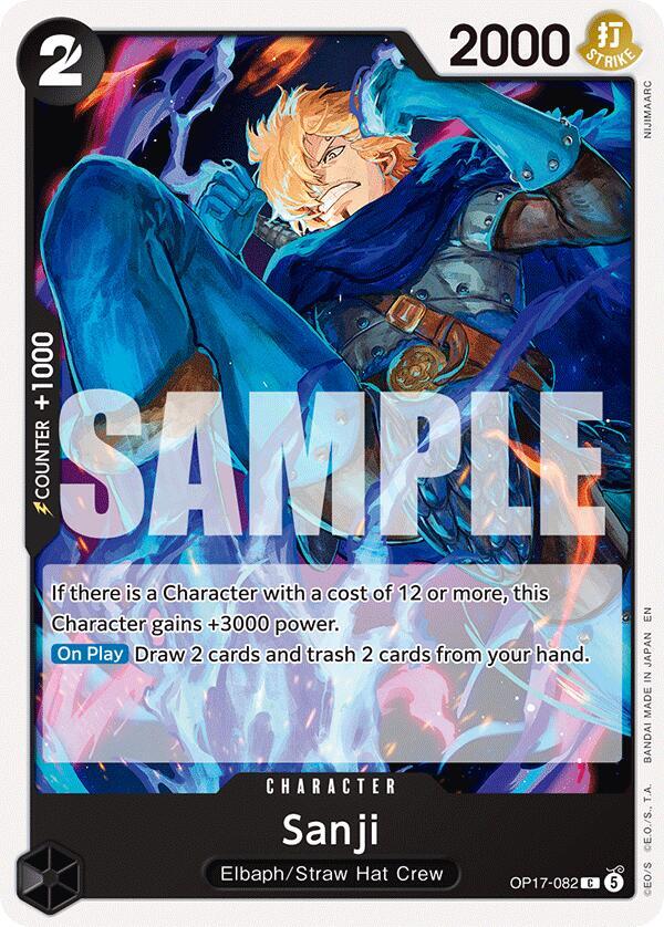 Sanji, The World's Strongest Warriors OP17-082