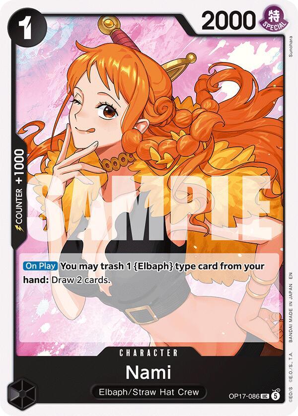 Nami (086), The World's Strongest Warriors OP17-086