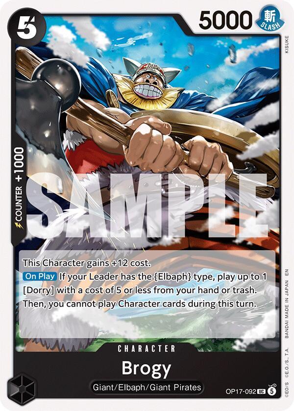 Brogy, The World's Strongest Warriors OP17-092