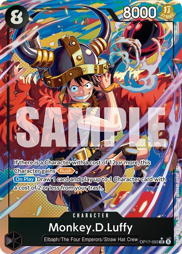 Monkey.D.Luffy (093) (Alternate Art), The World's Strongest Warriors OP17-093