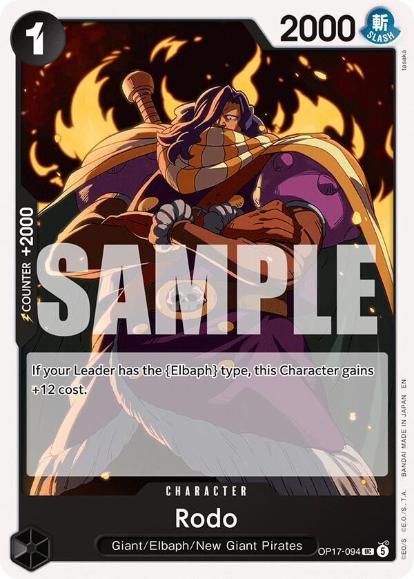 Rodo, The World's Strongest Warriors OP17-094