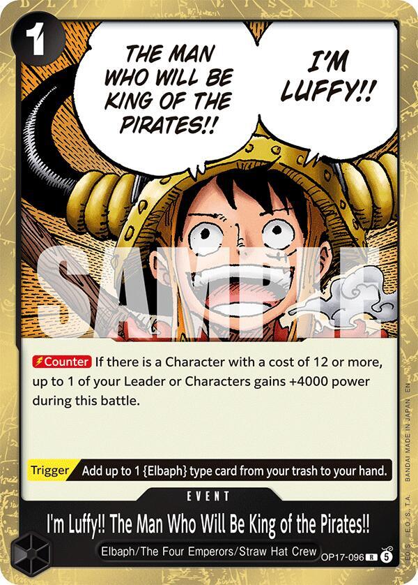 I'm Luffy!! The Man Who Will Be King of the Pirates!!, The World's Strongest Warriors OP17-096