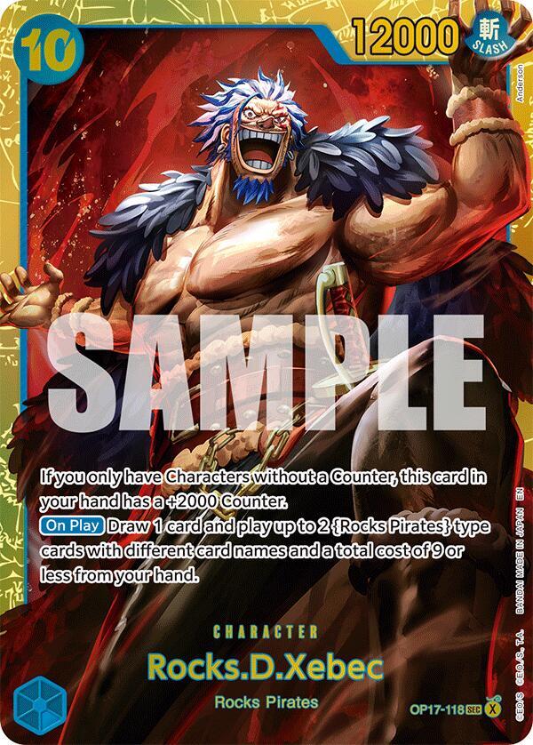 Rocks.D.Xebec (118), The World's Strongest Warriors OP17-118